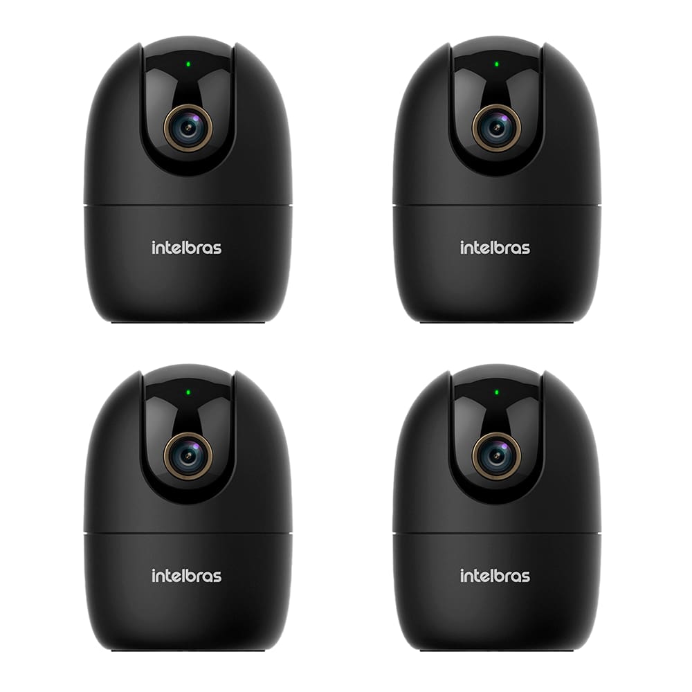 Câmera Inteligente Full HD Im4 C Black Intelbras - 4 Unidades