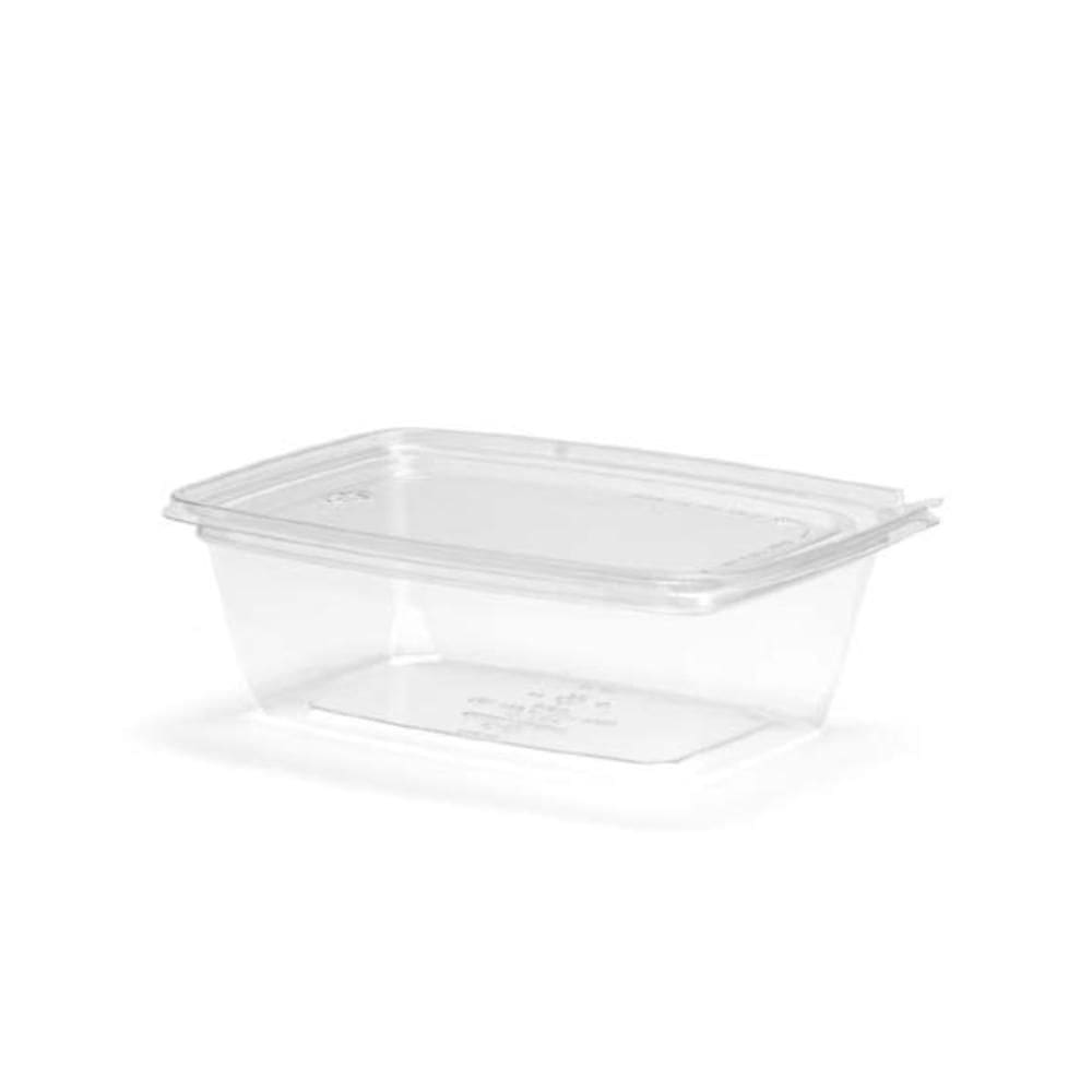 120un Pote Retangular com Lacre 750ml G736 Transparente Galvanotek