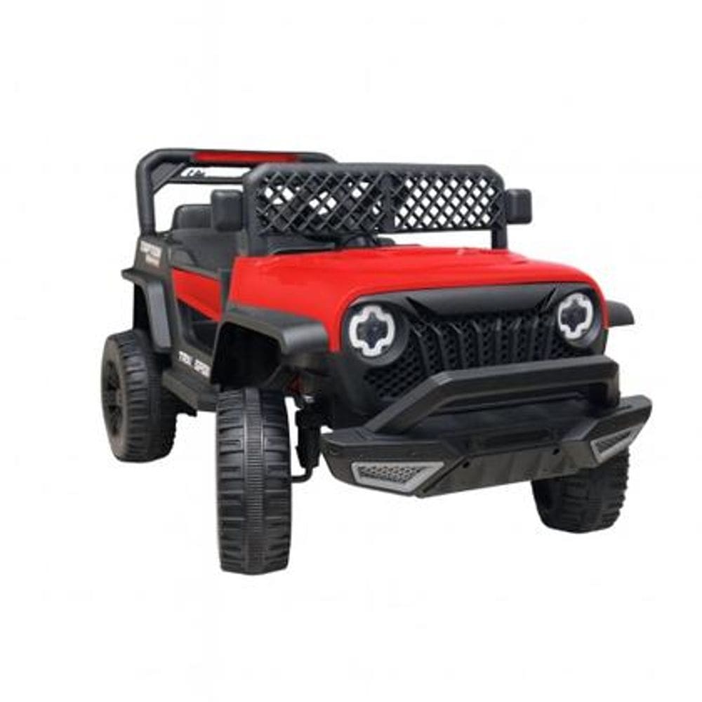 Mini Jipe Elétrico Infantil 12V Com Controle Remoto, Bluetooth, Usb, Farol Led e Marcha Ré