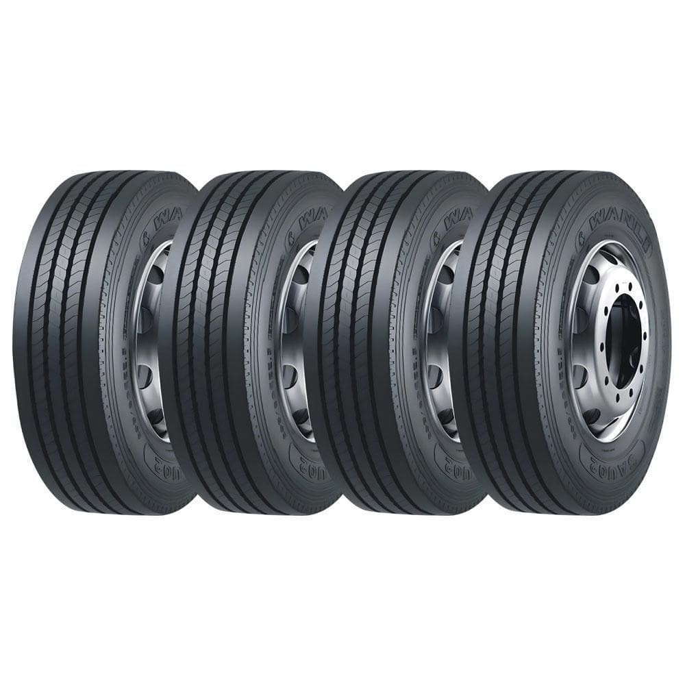 KIT 4 Pneus Wanli SAU02 235/75R17.5 Aro 17.5 143/141J 18 Lonas
