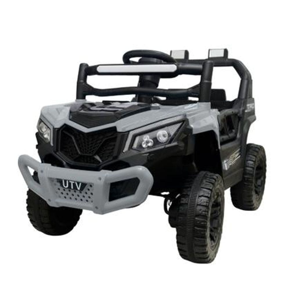 Mini Utv Elétrico Infantil Off-Road 12V, Com 4 Motores, Luzes e Sons, Rodas Largas e Cinto Segurança