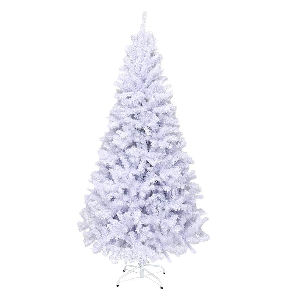 Árbol de Navidad Artificial Blanco OFFICEJOY de 1.8 m con Soporte Metálico