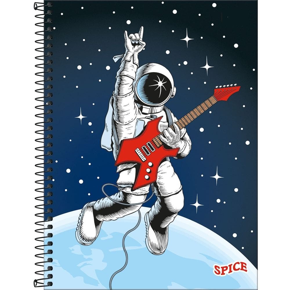 Caderno Espiral Capa Dura 1 Matéria Universitário 80 Folhas Pautadas