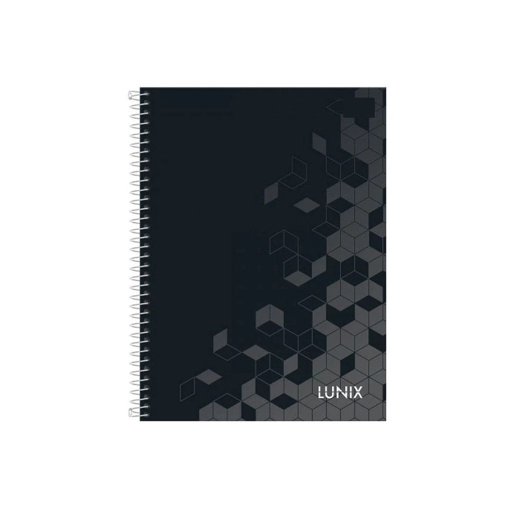 Caderno Universitário Lunix Escolar 10 Matérias 160 Folhas Pautadas