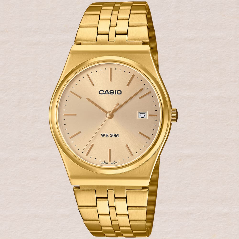 Relógio Casio Masculino Analógico Vintage Dourado MTP-B145G-9AVDF