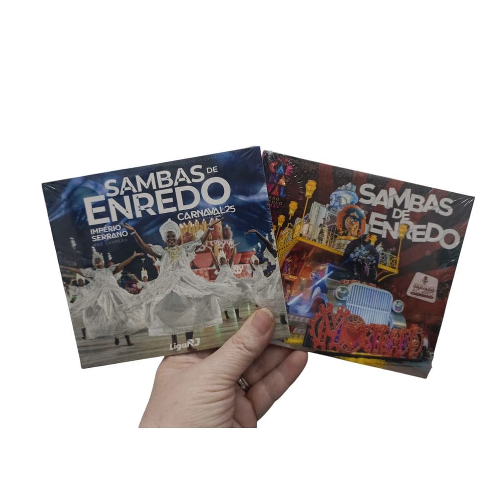Cd Sambas Enredo Carnaval SP E Rio 2025-SÉRIE OURO CD DUPLO