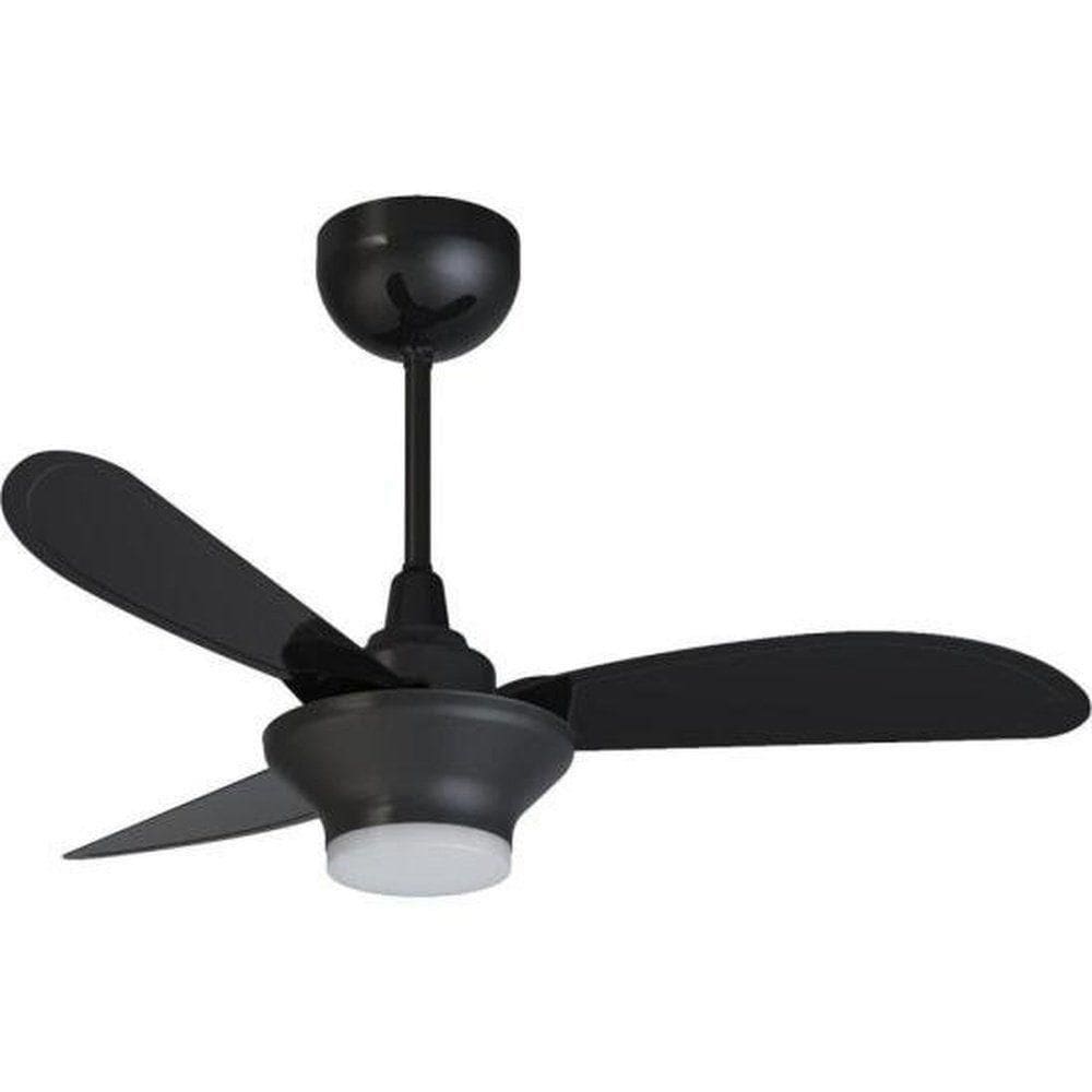Ventilador de Teto Ventisol Mistral3 Pás Preto Bivolt