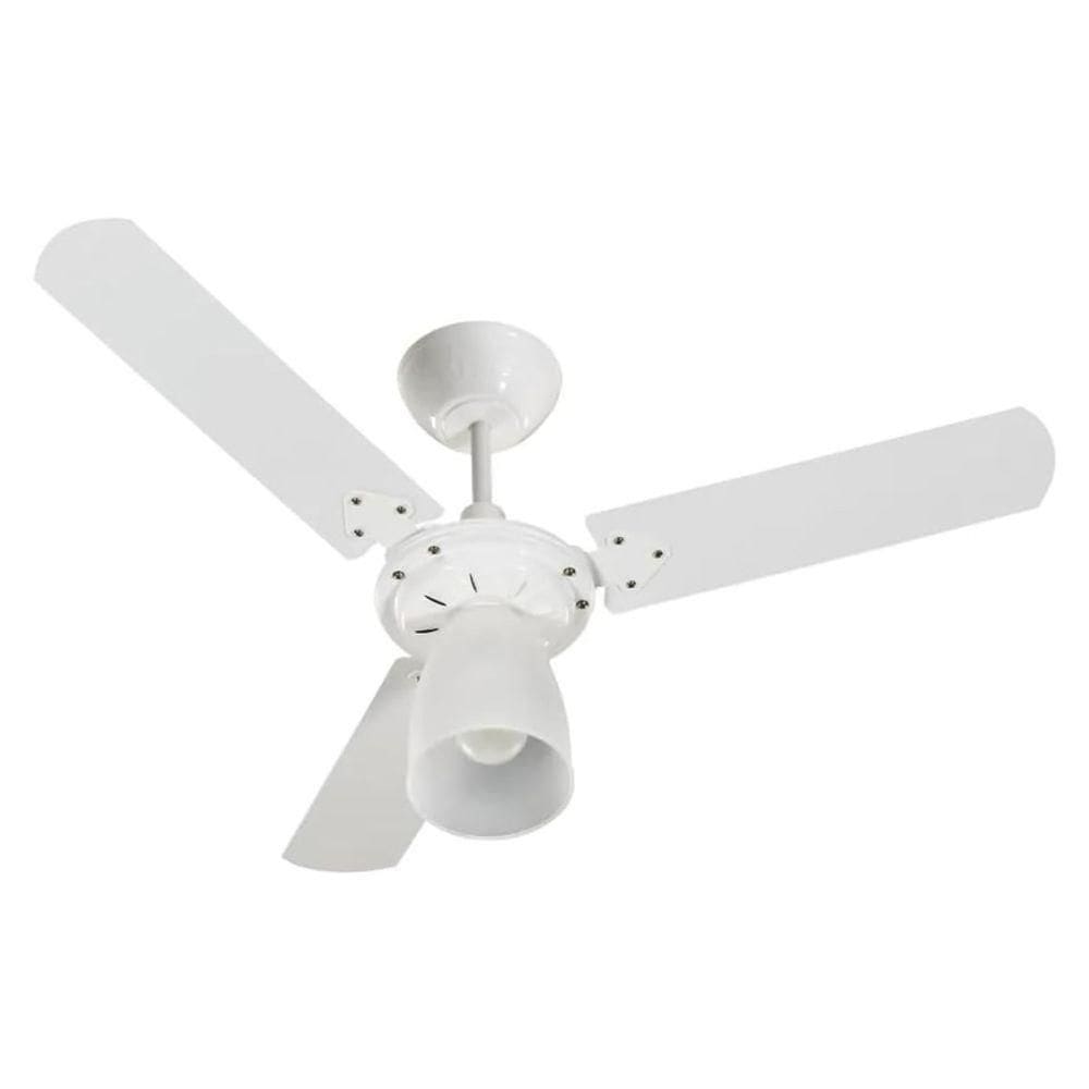 Ventilador De Teto Tron Marbela 3 Pás Em Mdf - Branco 220V