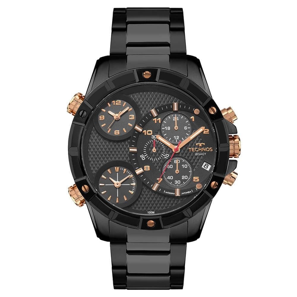 Relógio Technos Masculino Legacy Js153Maqac/1P Preto Grafite