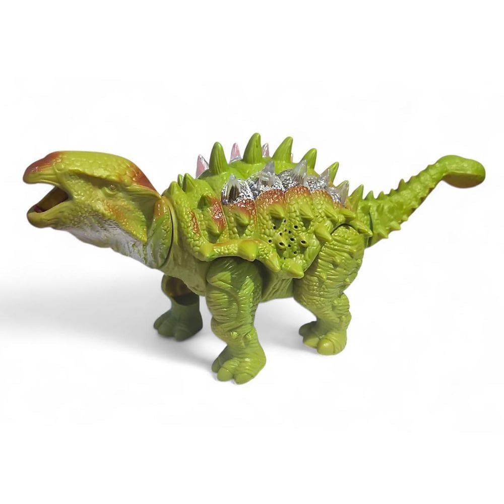 Boneco Dinossauro Grande Movimento Som E Luz Anquilossauro V