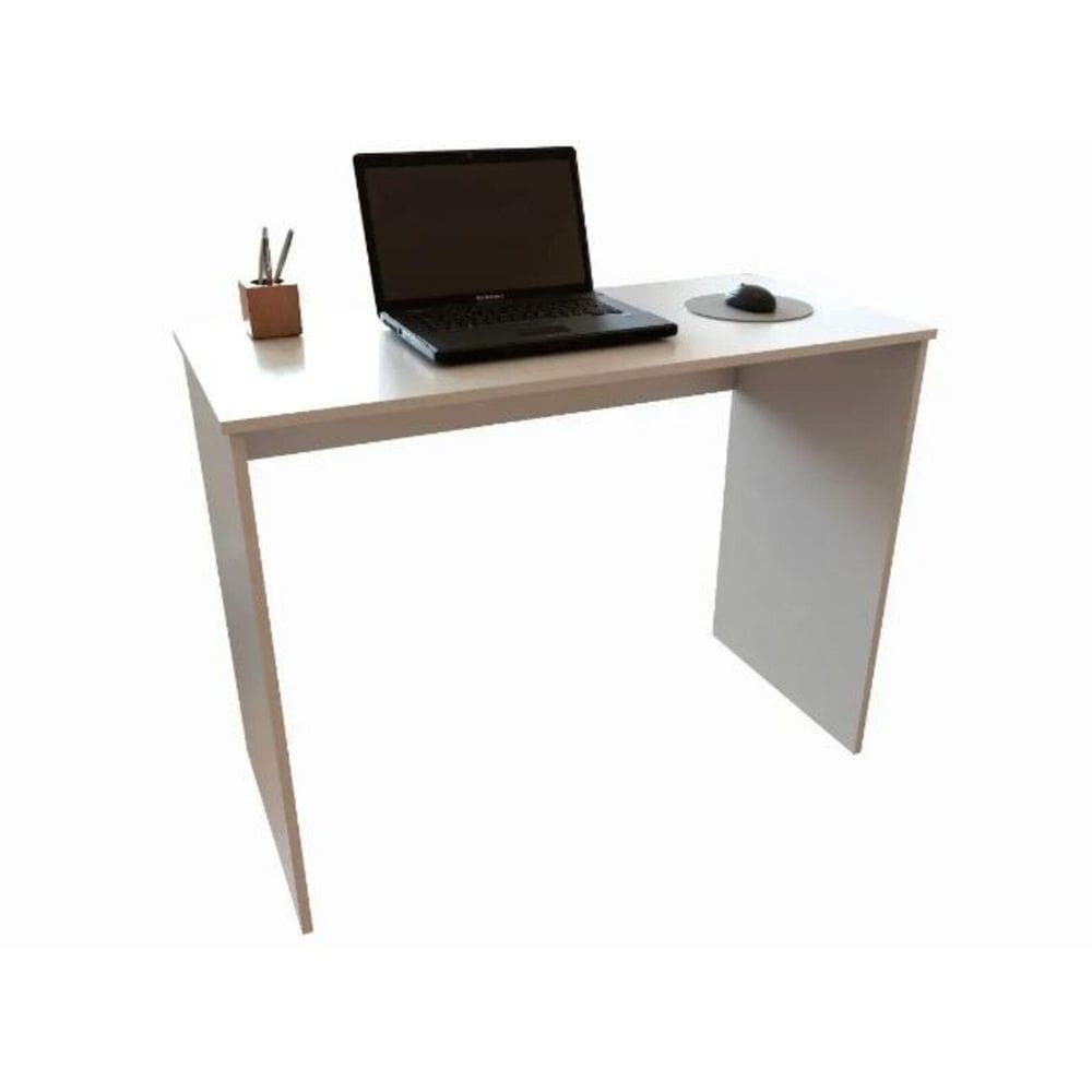 Mesa Escrivaninha De Estudo Home Office Em Mdf Branco