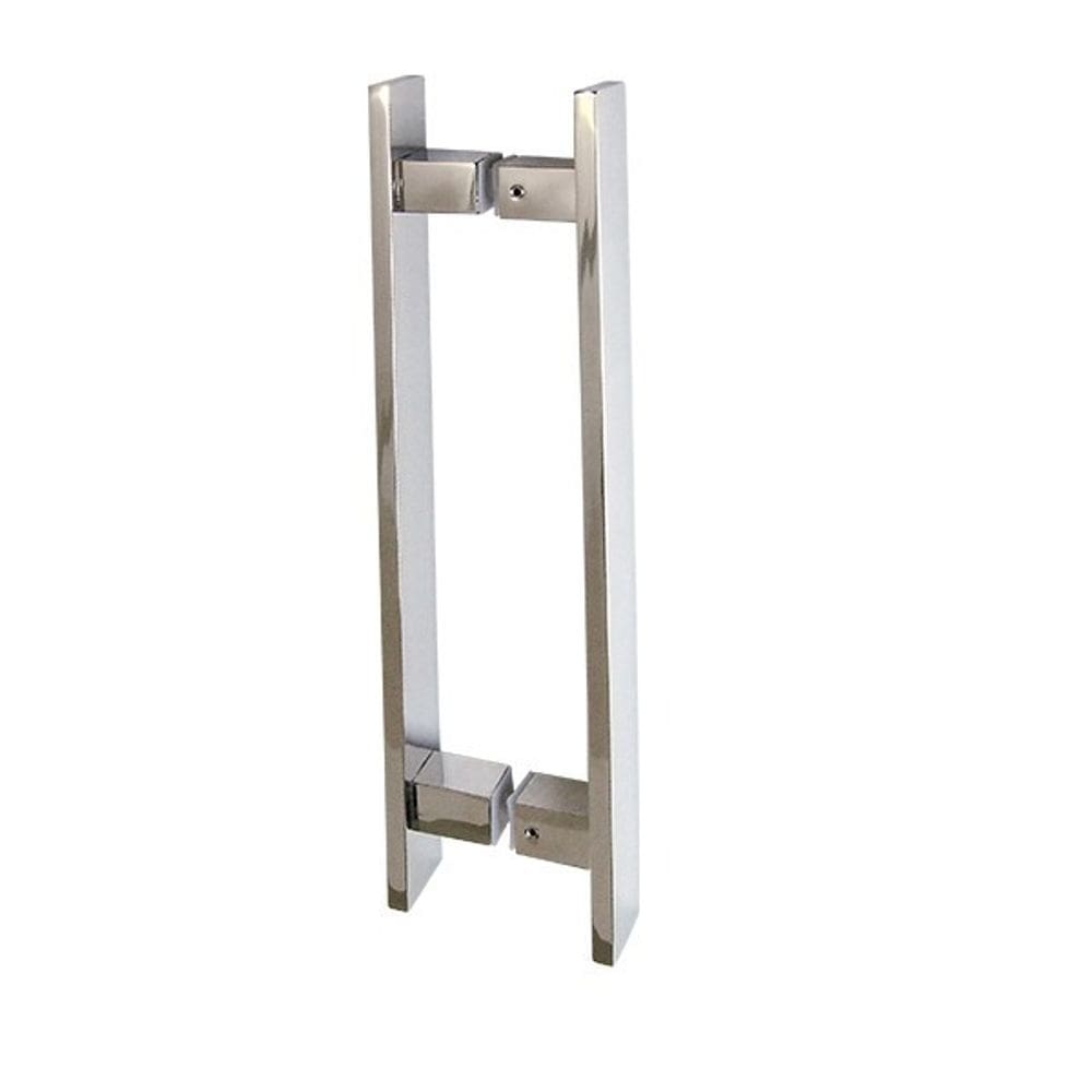 Puxador De Porta Barra Chata 40 cm Escovado em Inox Redentor