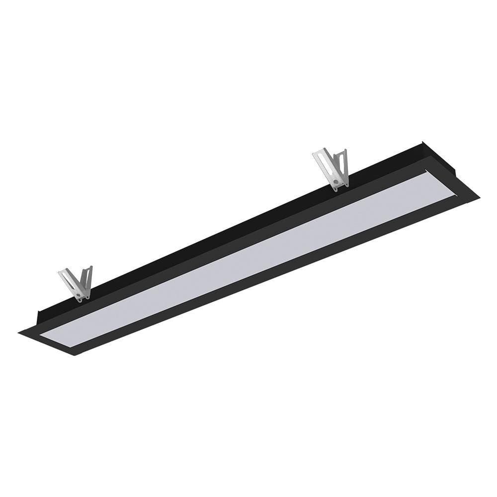 Luminária Embutir Taschibra Vetor Led Linear 35W Preto 4000K