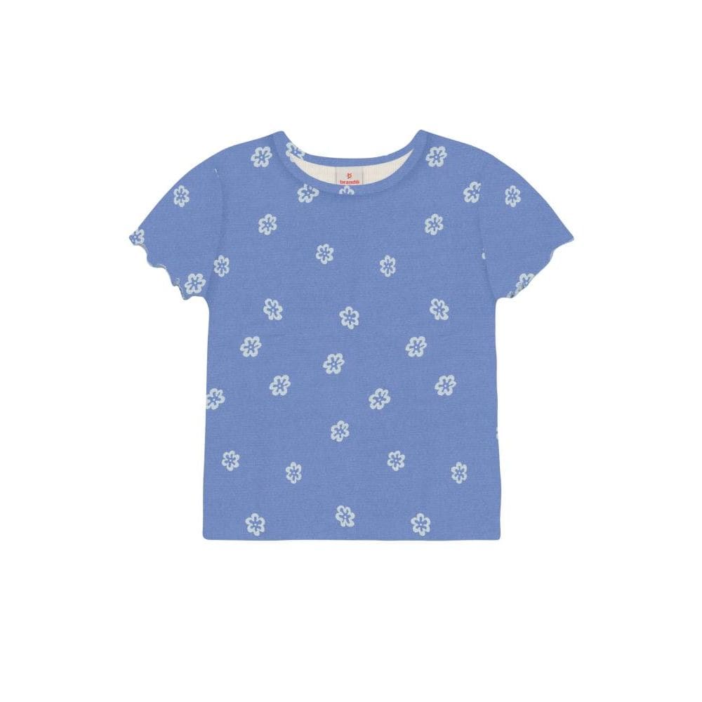Blusa infantil menina em ribana floral Brandili