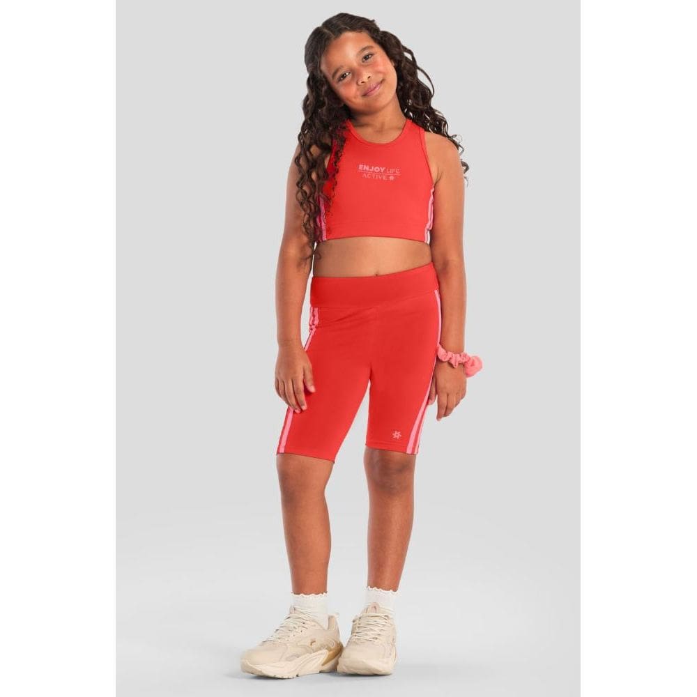 Bermuda infantil menina esportiva Brandili Active