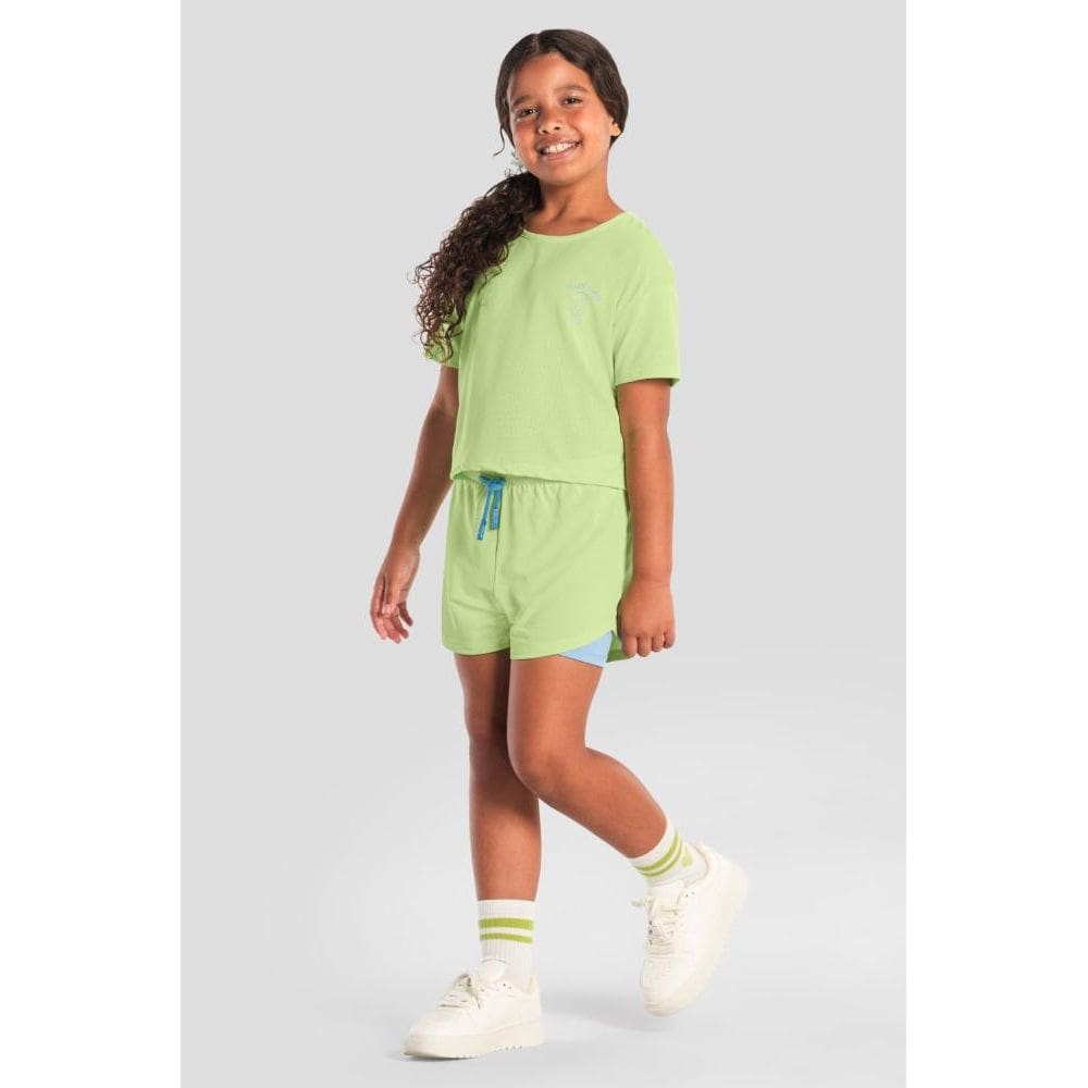Blusa infantil menina esportiva Brandili Active