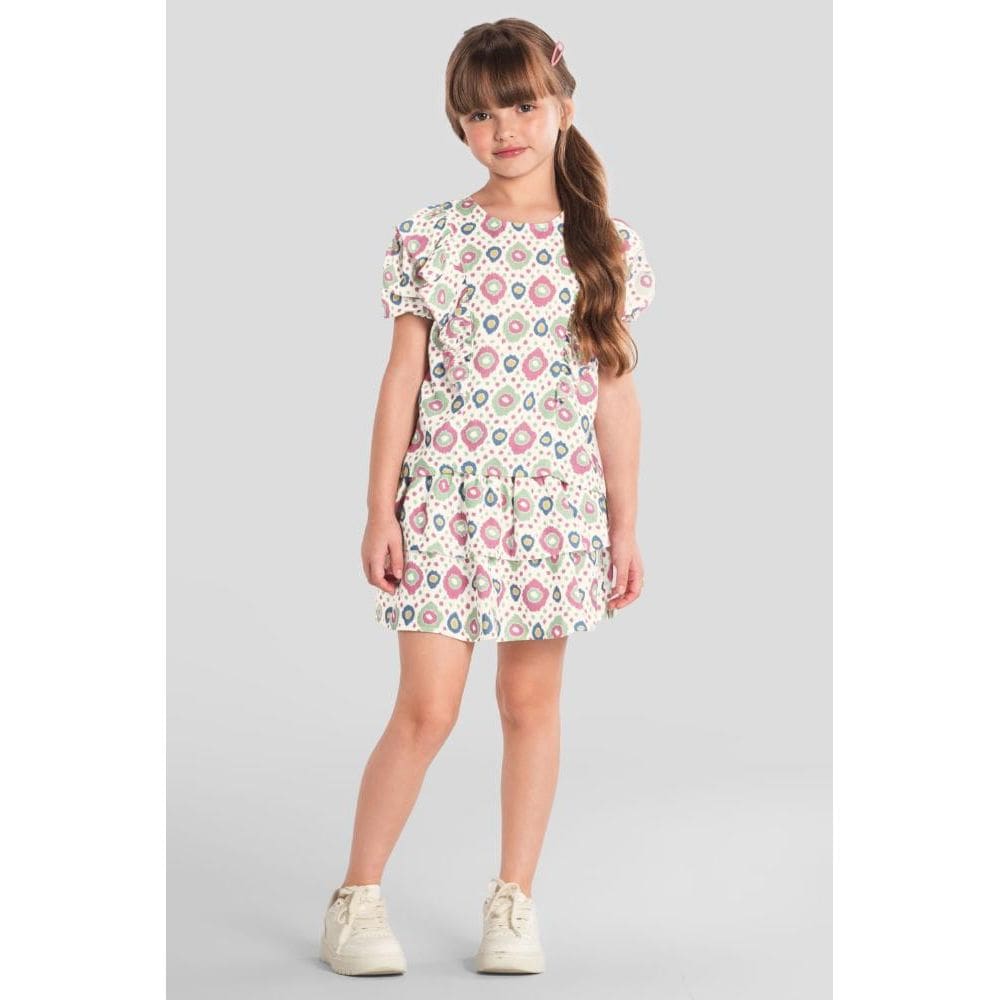 Blusa infantil menina florida Mundi
