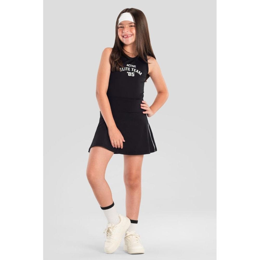 Blusa infantil menina regata esportiva Brandili Active