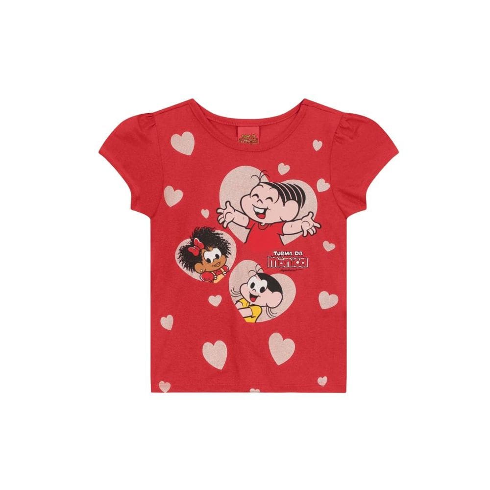 Blusa infantil menina da Turma da Mônica Brandili