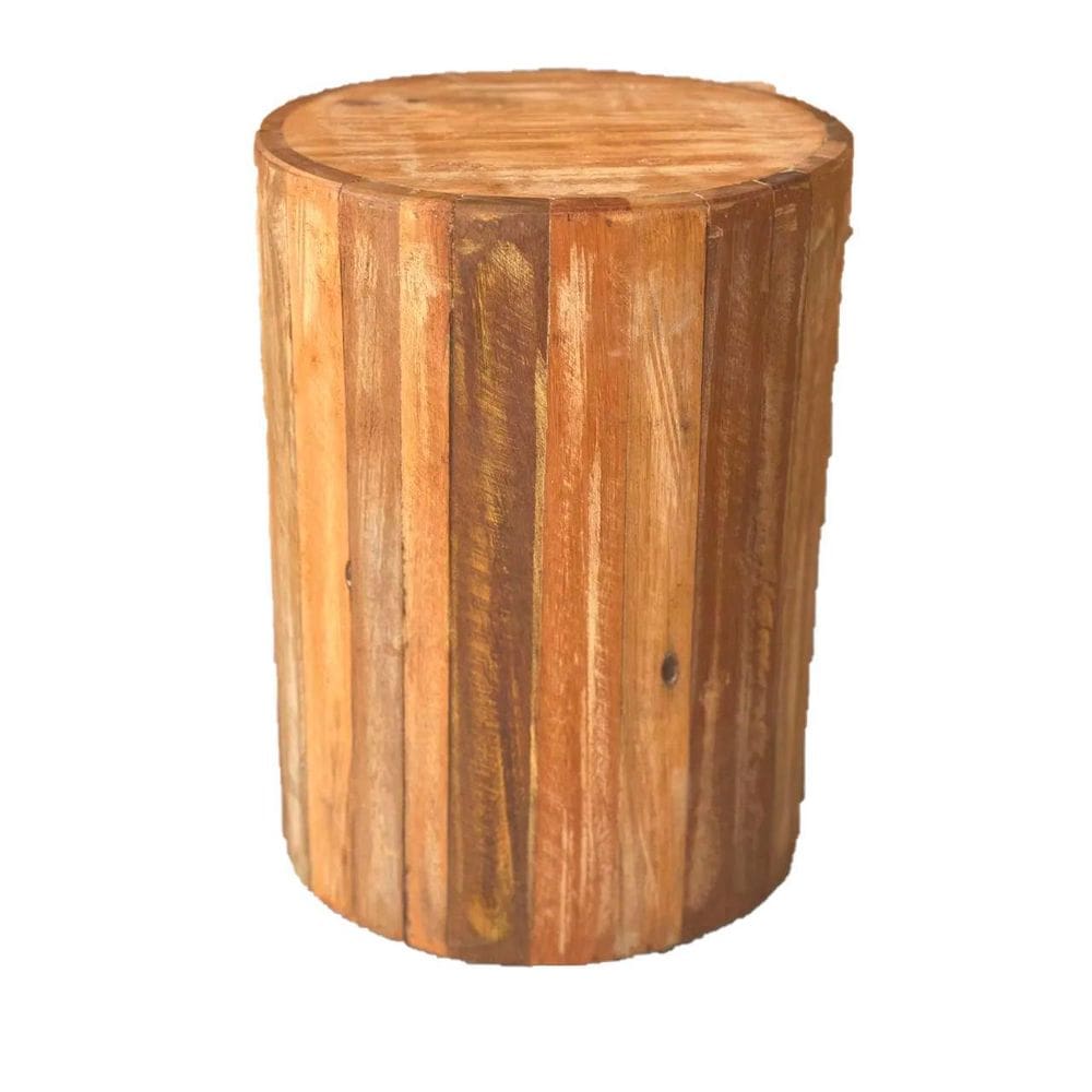 Banco Redondo Ripado Neutro