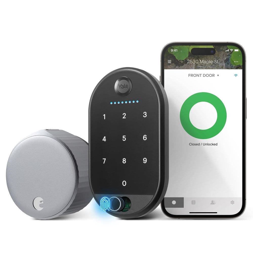 Smart Lock Yale August Wi-Fi com teclado Touch Silver
