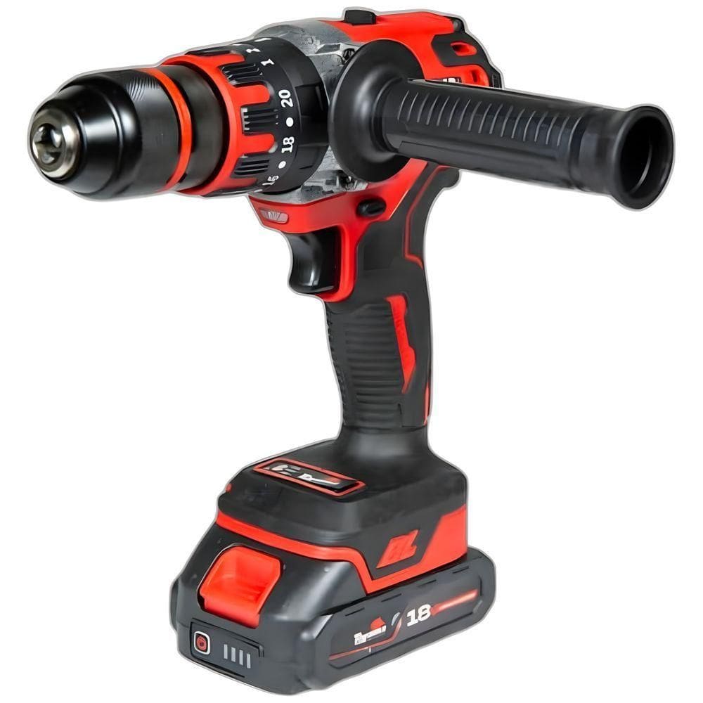 Furadeira Impacto Toyama Tbt18id13 18v Kit Bateria Maleta