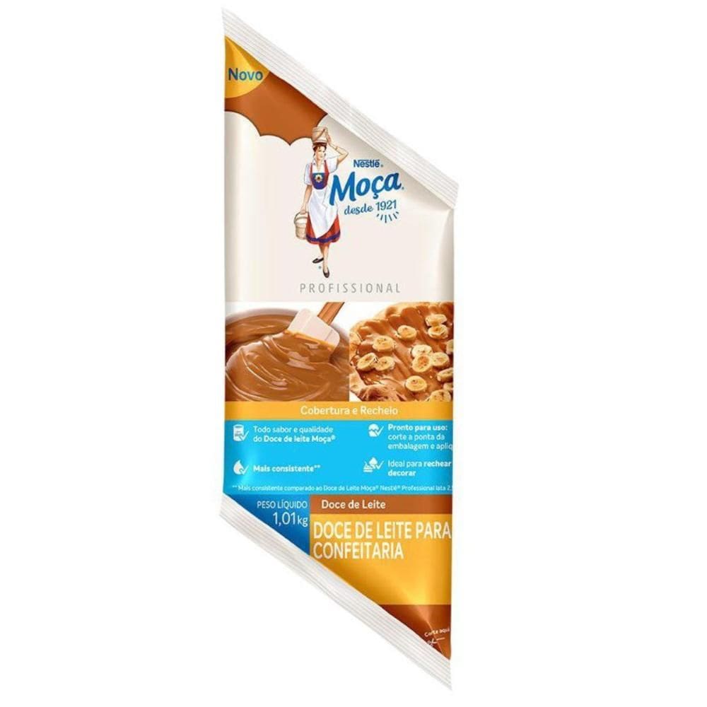 Recheio e Cobertura Doce de Leite 1,01 KG Para Confeitaria Moça Nestle