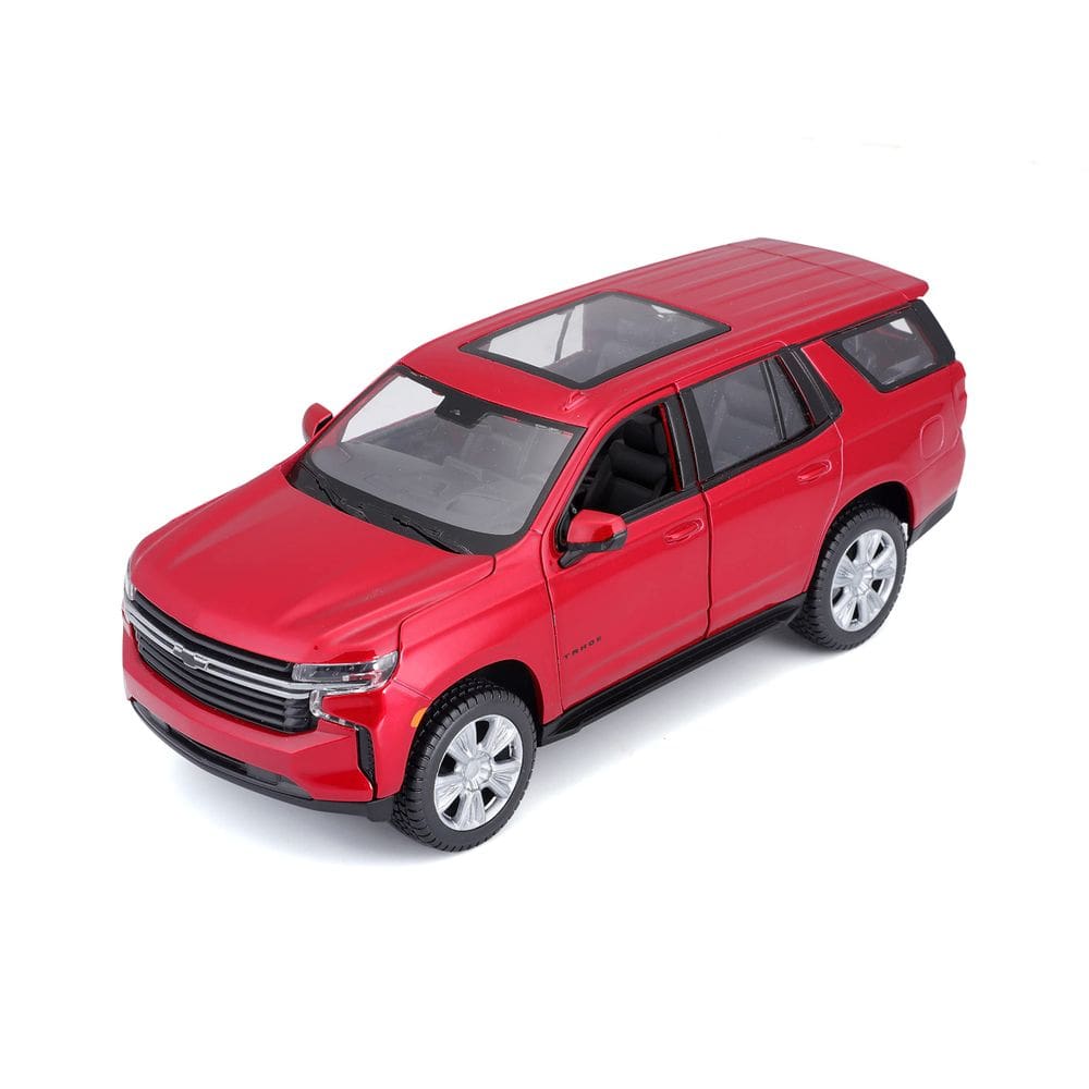 Veículo em miniatura Maisto Chevy Tahoe 1/24 de plástico vermelho com mais de 3 anos