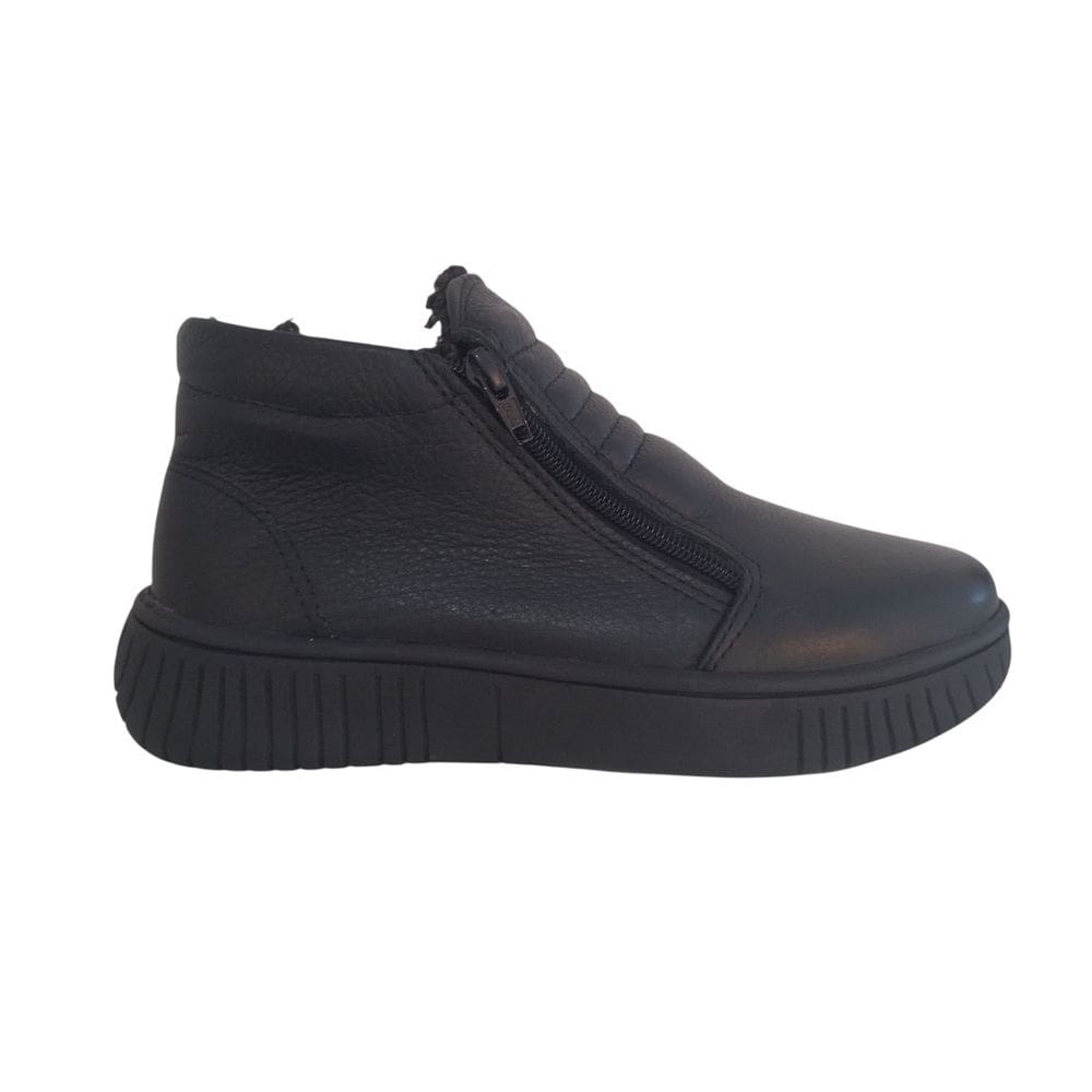 Tênis Feminino Forrado De Lã Botinha Flatform Peluciado Pelo