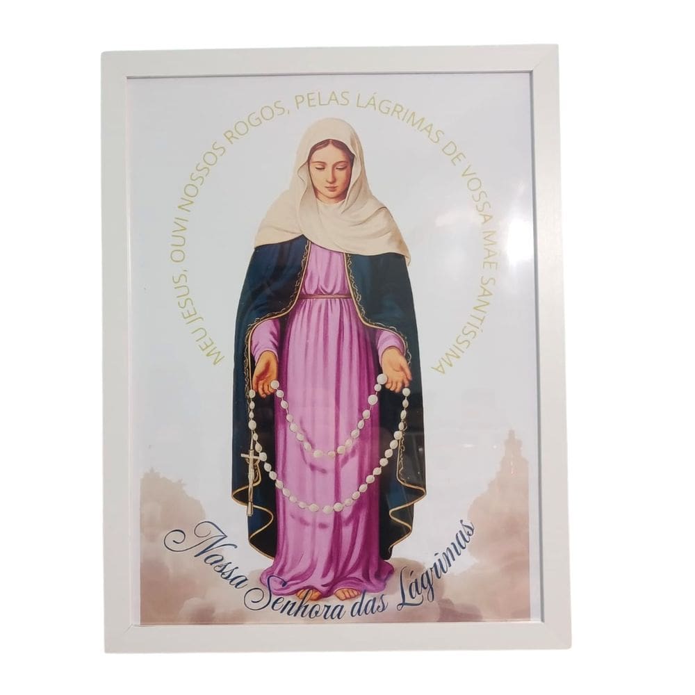 Quadro Decorativo Nossa Senhora das Lágrimas