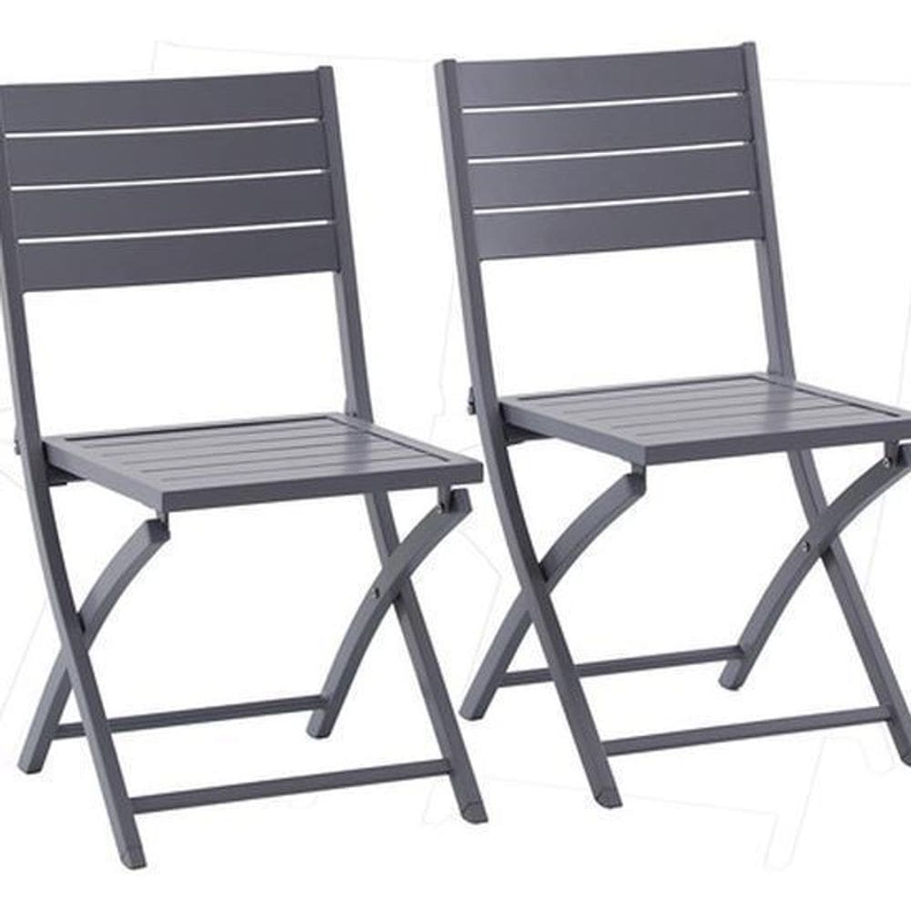 Conjunto Jardim Varanda Aluminio Cinza 2 Pessoas - Mallorca