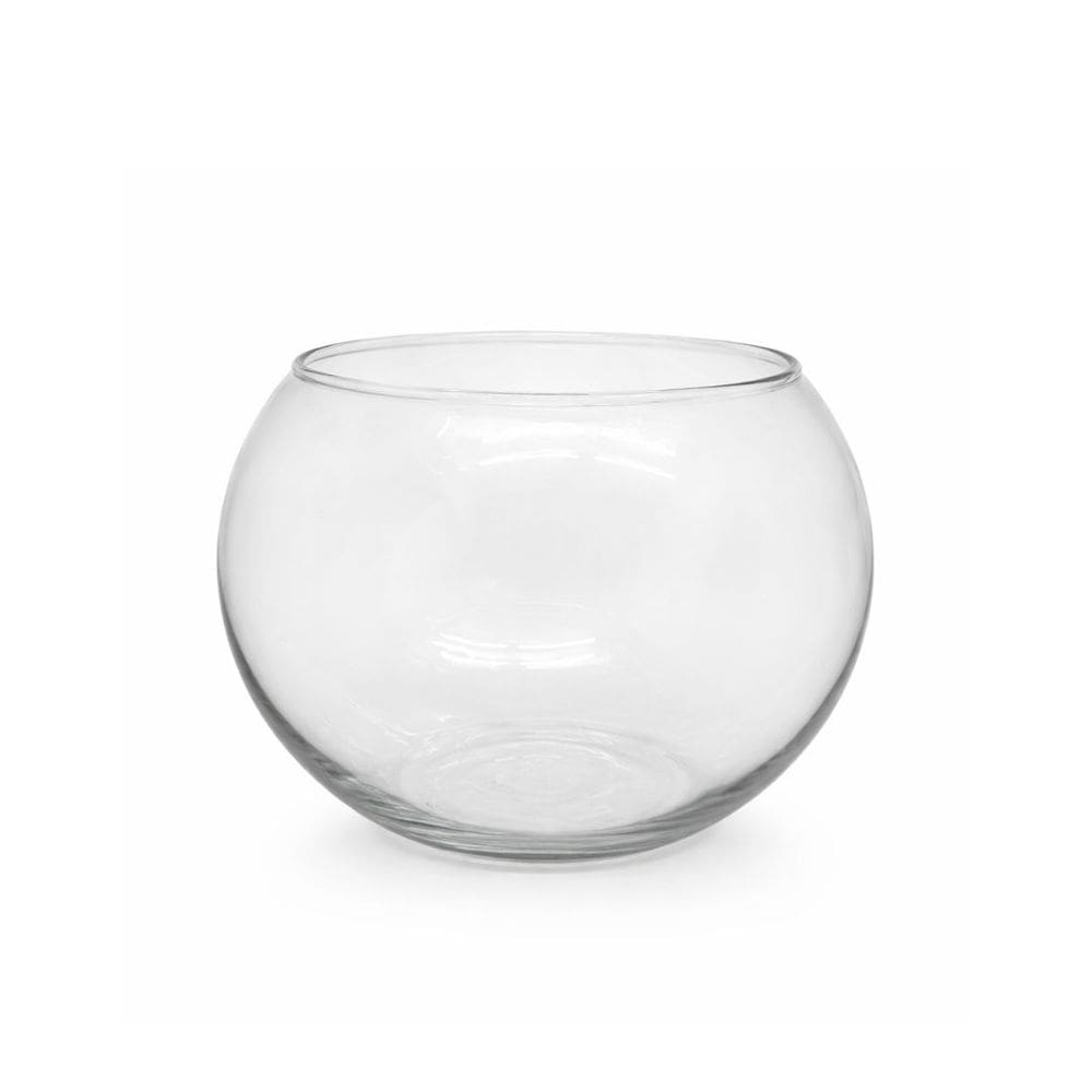 Vaso Aquário De Vidro Redondo 2,2 Litros Para Terrário Vidro Prime