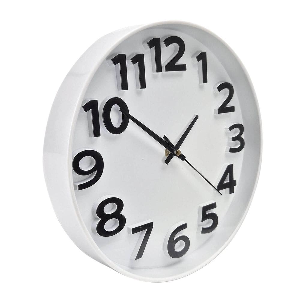 Relógio Parede 25Cm Silencioso Minimalista Neutro 5730