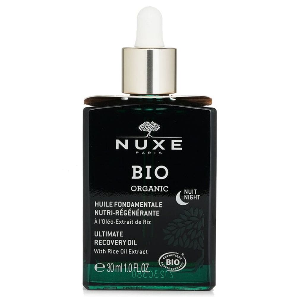 Óleo facial Nuxe Bio Organic Ultimate Night Recovery com óleo de arroz