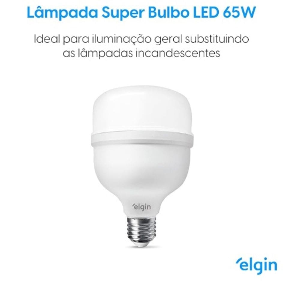 Lâmpada Bulbo LED GNA 50W 6500k Elgin Bivolt