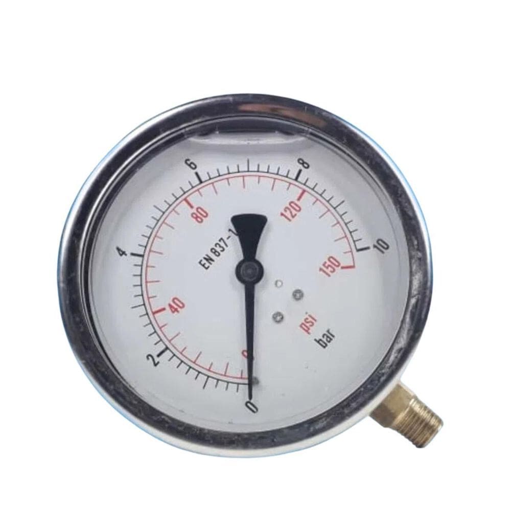 Mr 063 Imp. Inox Manômetro Reto 63Mm Inox 1/4`` 0 A 60Bar