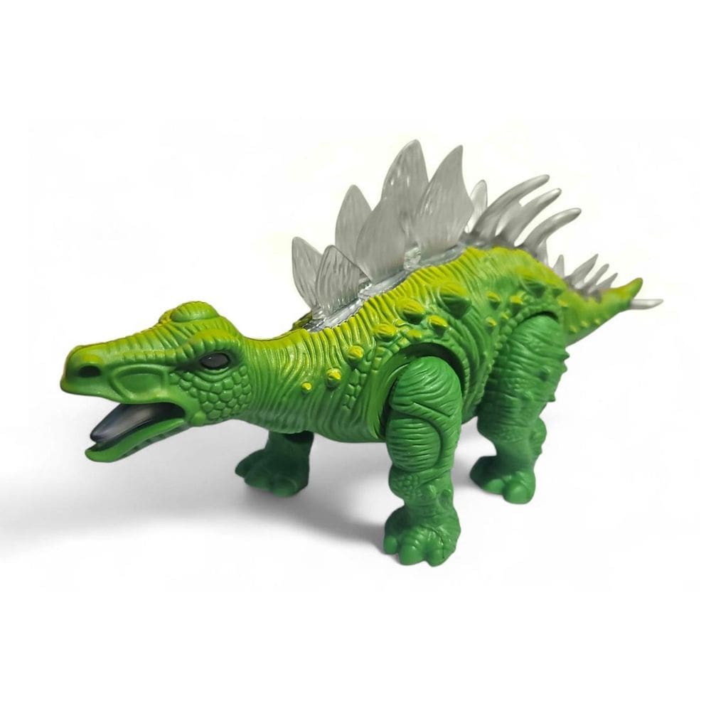 Boneco Dinossauro Grande Movimento Som E Luz Estegossauro Ve