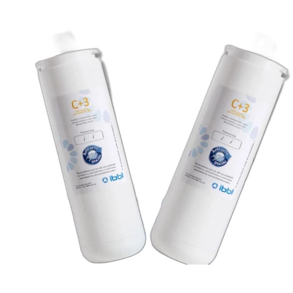 Kit 2 Refil C+3 Filtro Ibbl Purificadores Girou Trocou Fácil