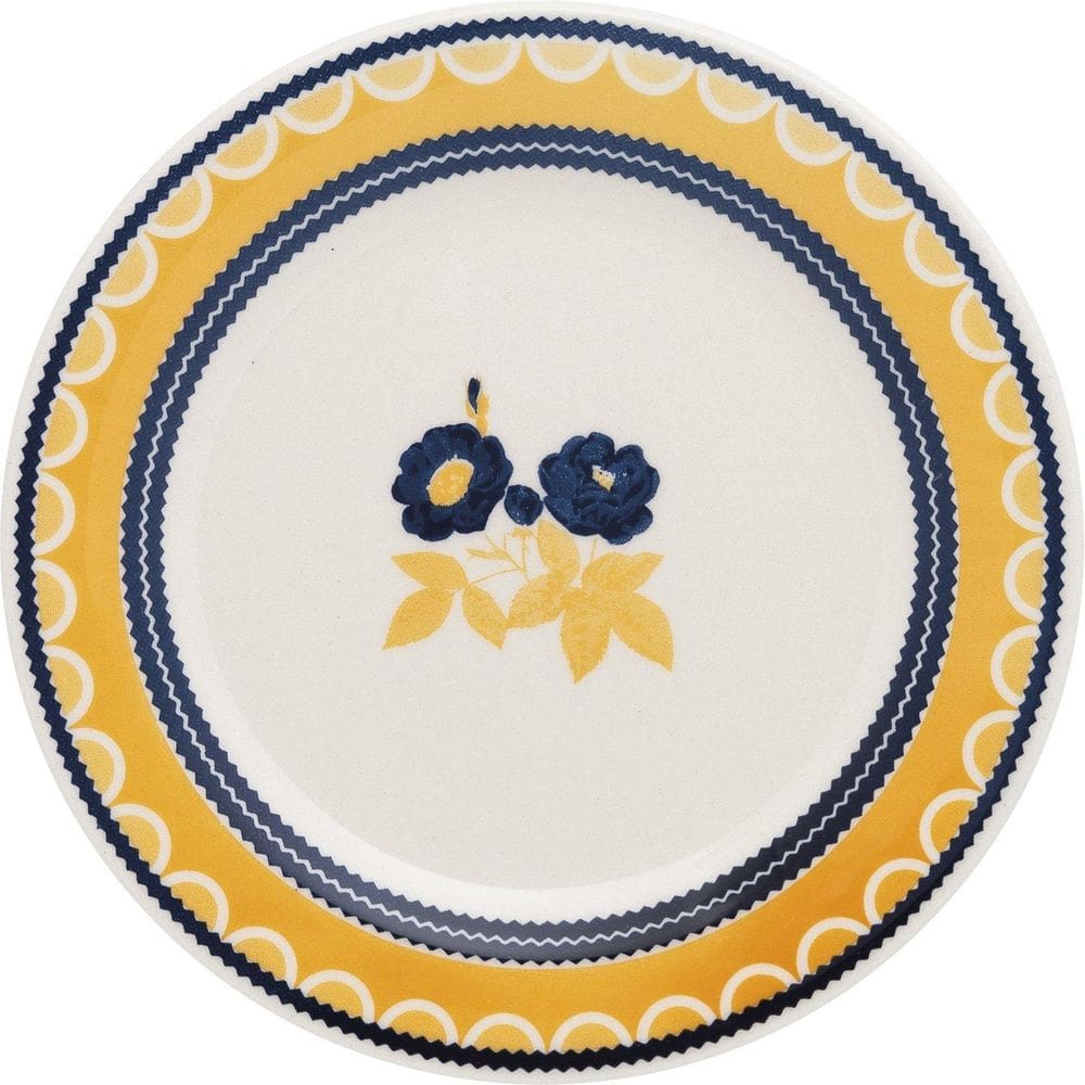 Kit 2 Pratos De Sobremesa Donna Giardino Oxford Cerâmica 19C