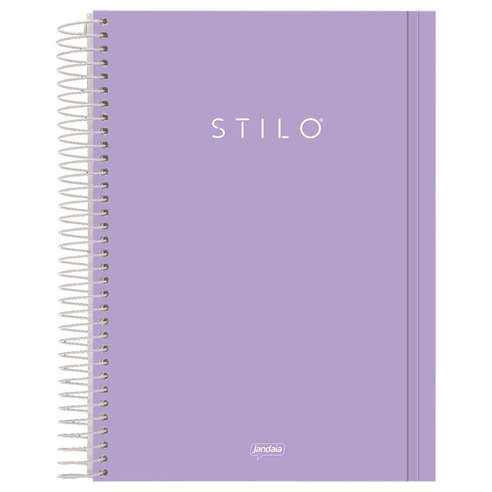 Caderno Universitário 1M PP 80F Stilo Lilás Pastel 6886177- Jandaia