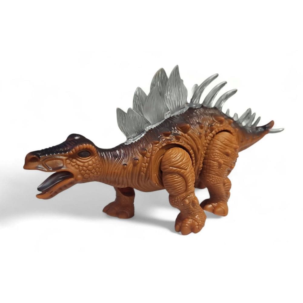 Boneco Dinossauro Grande Movimento Som E Luz Estegossauro Ma