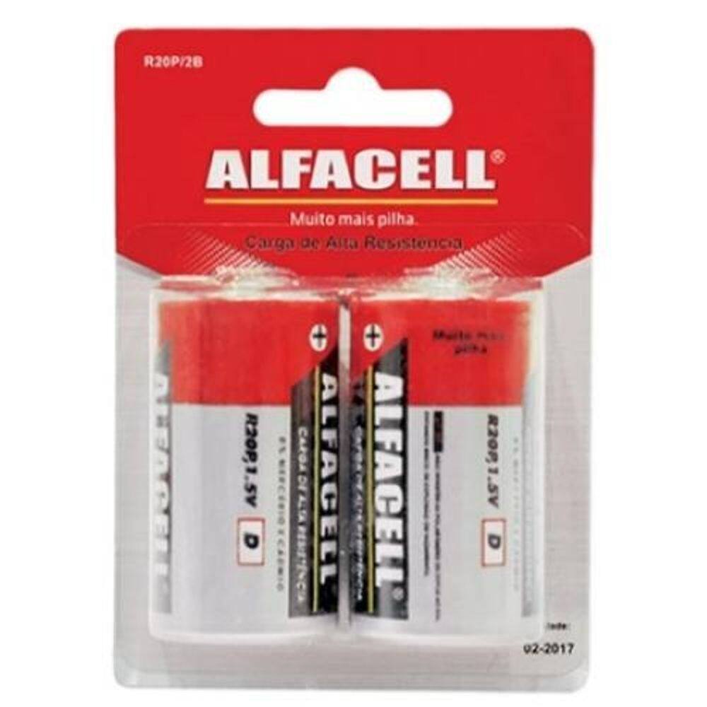 Pilhas Afacell D - 2 Unidades
