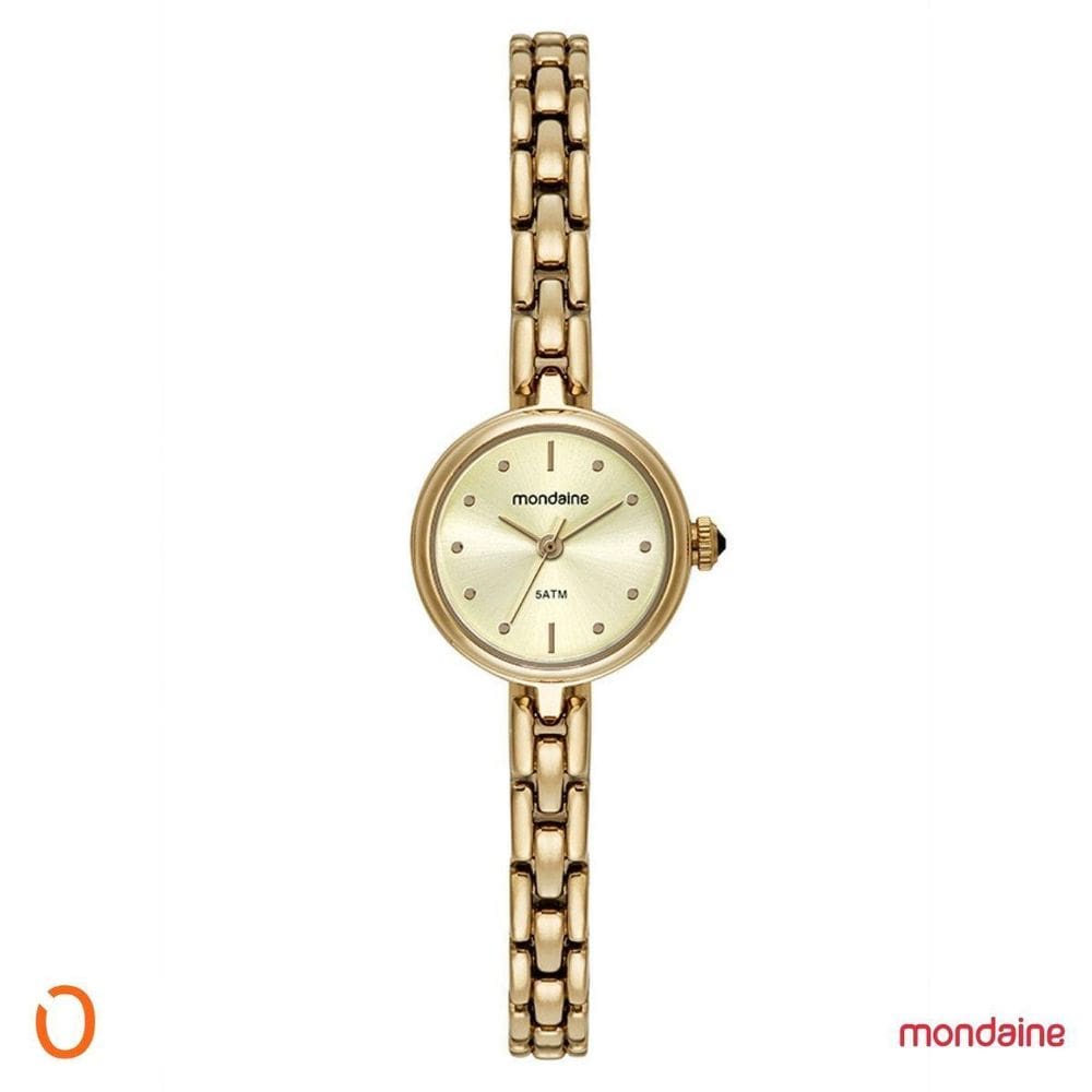 Relógio Mondaine Feminino Dourado Micro 32588LPMVDM1 - 5 ATM