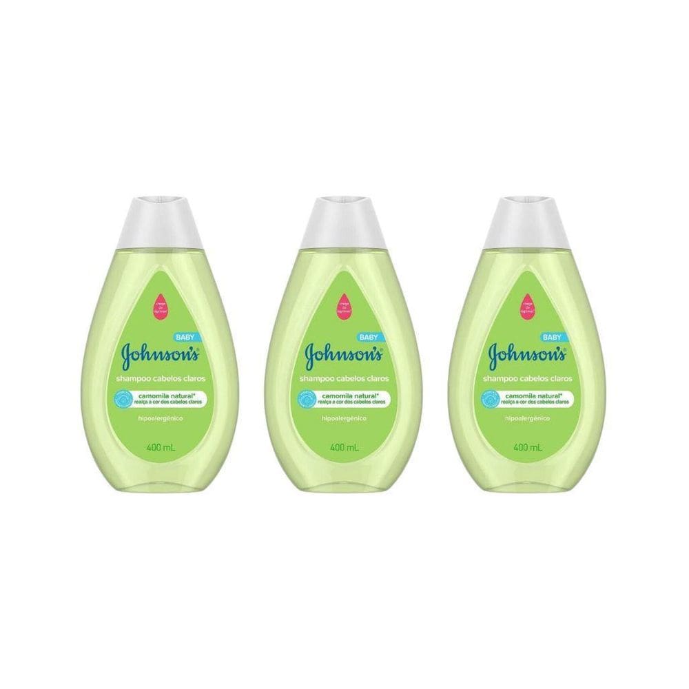 Kit Johnson 3 Shampoo 400Ml Cabelos Claros