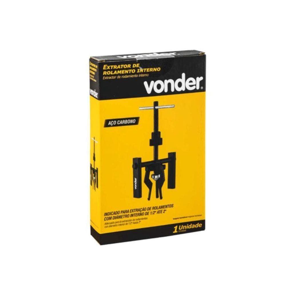 Extrator Rolamento Interno 3 Mandíbulas - Aço Carbono