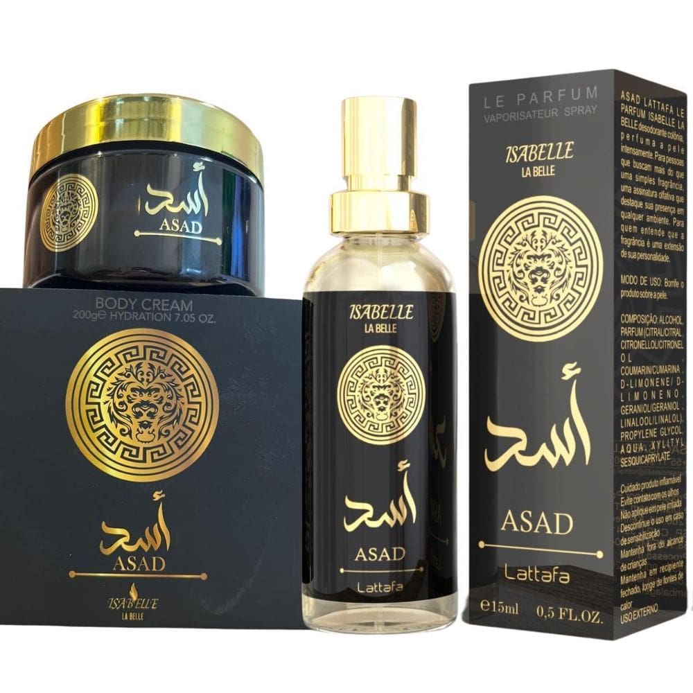 Kit Perfume E Creme Asad Parfum Isabelle La Belle 2Un