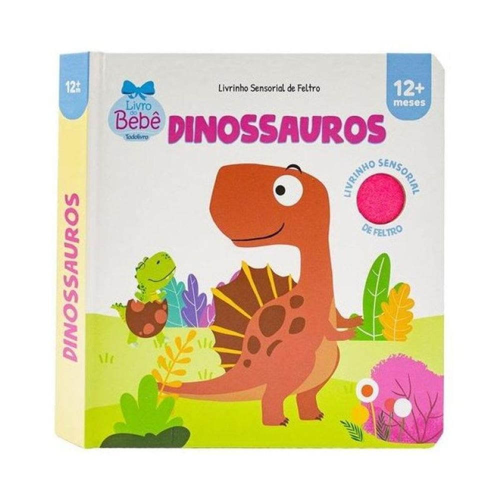 Livrinho Sensorial De Feltro: Dinossauros
