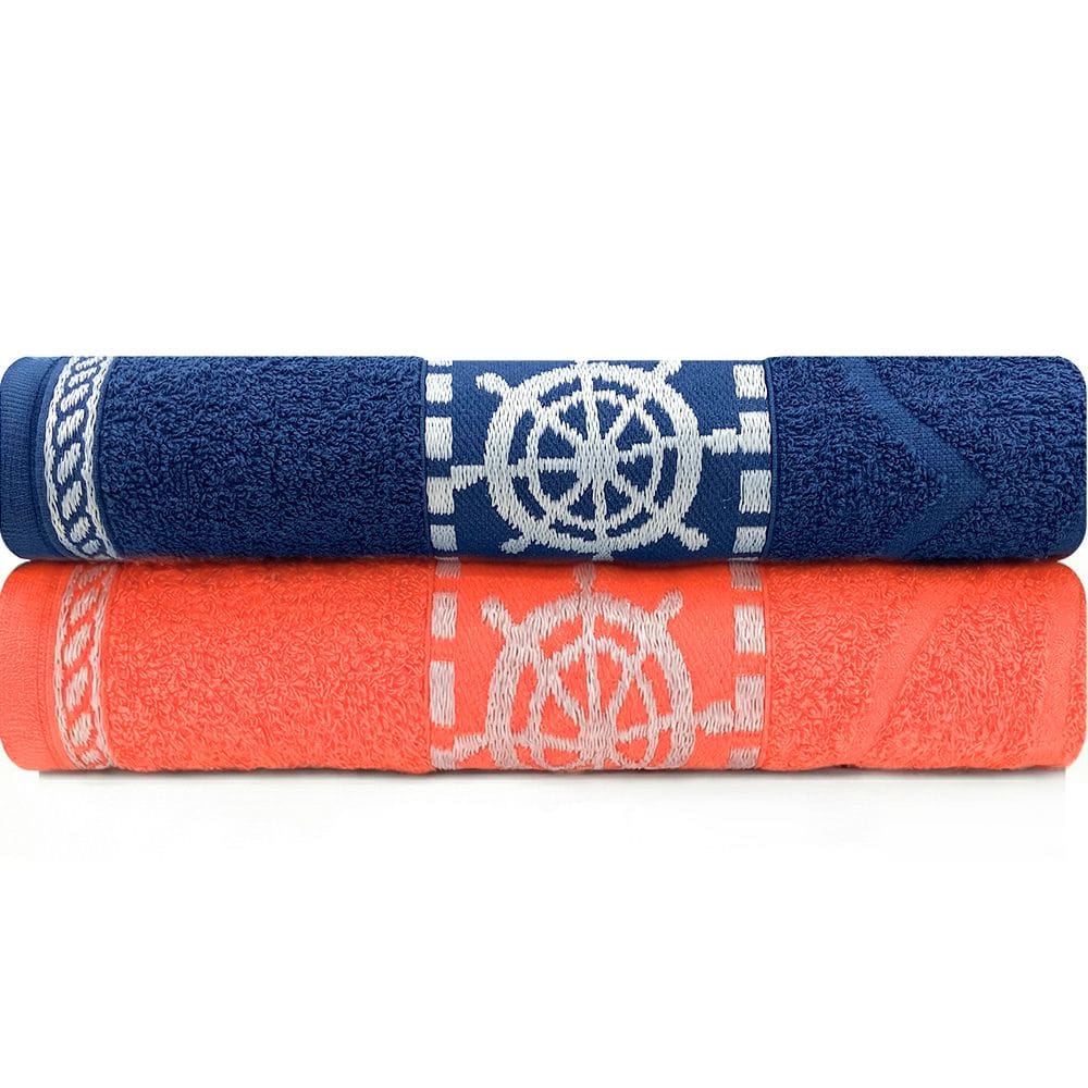 Jogo de Toalha Praia e Piscina Banhão Gigante 100% Algodão Felpuda 2 Peças Marcotex