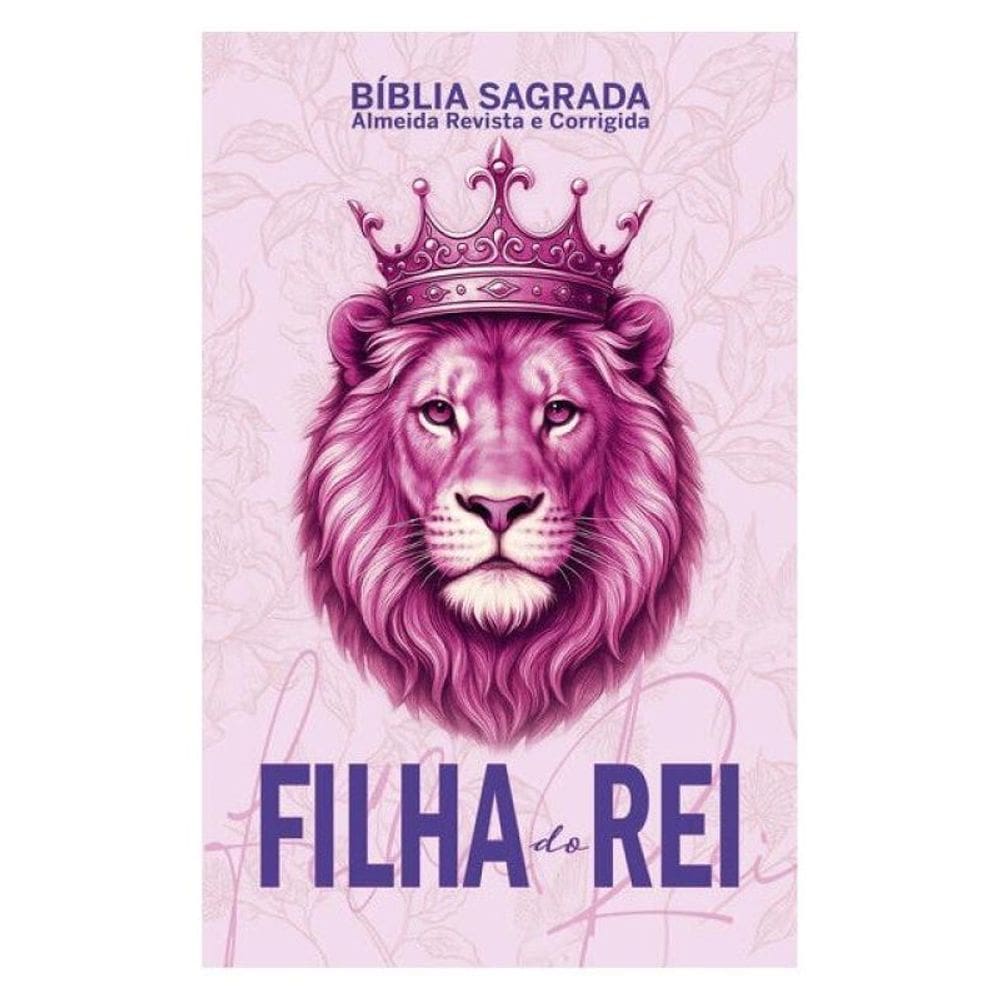 Bíblia Sagrada - Filha Do Rei - Edição De Luxo | Revista E Corrigida, Capa Dura E Palavras De Jesus