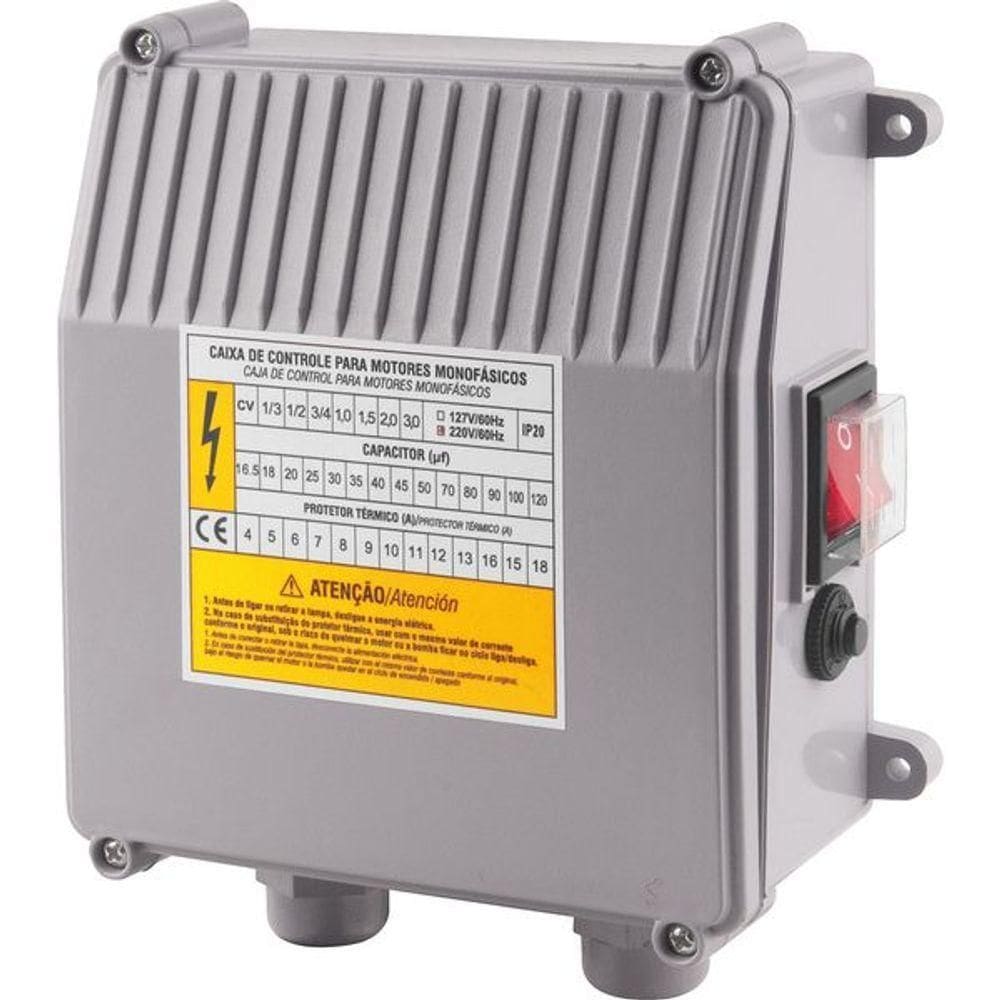 Caixa Comando Para Bomba Caneta 3 1,00hp 220 Vonder
